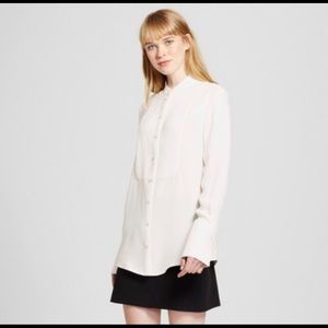 Victoria Beckham white button down long sleeve